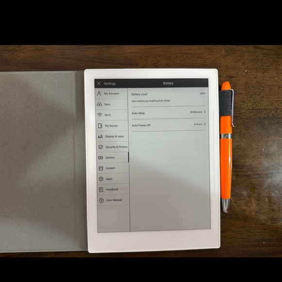 Supernote A6X with Heart of Gold pen and folio - Picture 4 of 10